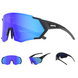 Outdoor polarized riding glasses, riding protective goggles, women's sports sunglasses, men's glasses, road bike 4 lenses