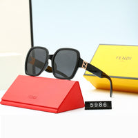Fendi 5986 brand polarized  sunglasses trend 100% UV400 designer with brand box