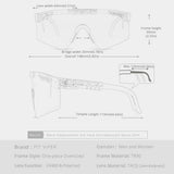 Pit Viper Sport Google TR90 Polarized Sunglasses Original Men Women Outdoor New 0