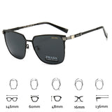 Prada Brand Man Sunglasses Retro Style With Brand Box